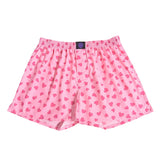 Pure Cotton Pink Heart Boxer Shorts Panties For Men And Women Pattern Comfortable Breathable Shorts For Home Leisure