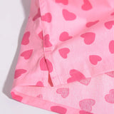 Pure Cotton Pink Heart Boxer Shorts Panties For Men And Women Pattern Comfortable Breathable Shorts For Home Leisure