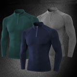 Eoior Winter Long-Sleeve Thermal Shirts Elastic Running Gym Shirts Sport Tshirt Compression Shirts Bodybuilding Fitness Top Sportswear