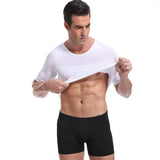 Eoior Classix Men Body Toning T-Shirt Slimming Body Shaper Corrective Posture Belly Control Compression Man Modeling Underwear Corset