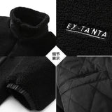 Autumn Winter Men's  jacket Lamb Fleece Plush Oversize Loose Couple