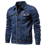 Men Fashion Motorcycle Jeans Jackets Mens Causal Oversized Cotton Casual Black Blue Denim Jacket Man Outerwear Coat