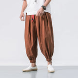 Eoior New Men's Jogger Sweatpants Harajuku Loose Men Harem Pants Solid Casual Trousers Male Oversized Streetwear Cotton Pants 5XL