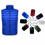 Eoior NewBang 7XL Men Sleeveless Warm Vest Ultra Light Down Vest Man Winter Solid Sleeveless Jacket Men's Lightweight Waterproof Vests