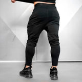 Eoior  Solid Black Jogger Pants Gyms Sweatpants Mens Casual Cotton Trackpants Autumn Trousers Male Fitness Workout Sportswear Bottoms