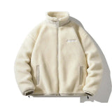 Autumn Winter Men's  jacket Lamb Fleece Plush Oversize Loose Couple