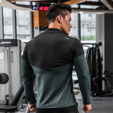 Eoior Dry Fit Compression Shirt Men Rashgard Fitness Long Sleeves Running Shirt Men Gym T Shirt Football Jersey Sportswear Sport Tight