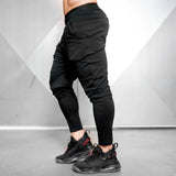 Eoior  Solid Black Jogger Pants Gyms Sweatpants Mens Casual Cotton Trackpants Autumn Trousers Male Fitness Workout Sportswear Bottoms