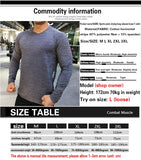 Eoior Men Compression T-Shirts Tops Homme Gym Sport Running Clothing Fitness Tight Long Sleeve Tees Dry Fit Rashguard Mma Sweatshirt