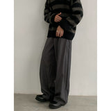 Japanese retro design silhouette wide-leg trousers men's spring and summer new straight loose cleanfit trousers trend