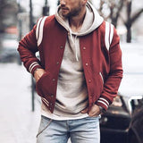 bomber jacket Winter New Preppy Style Jacket Men's Casual Short Baseball Uniform Men's Jacket 03