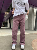 American high street niche hip-hop jeans men's summer new straight pants retro casual versatile pants