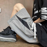 Summer new casual shorts men's trendy brand ice silk breathable quick-drying loose street sports running beach shorts