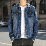 men’s fashion Denim Coat Men's New Korean Style Trendy Ruan Shuai Flying Jacket Men's Autumn plus Size Fat Men's Top