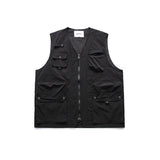 Japanese style niche retro loose workwear vest men spring and autumn new casual versatile vest jacket tops