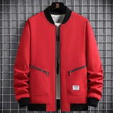 Eoior  New Spring Jackets Men Baseball Jacket Fashion Casual Coat Jacket Plus Size 6XL 8XL Outdoor Outerwear Solid Color