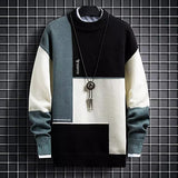 Eoior  Trendy Spring Sweater Loose Thermal Thick Streetwear Men Winter Sweater