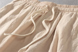 Eoior Linen Pants Men Plus Size 9XL 8XL Pants Summer Linen Trousers Male Fashion Casual Solid Color Pants Big Size 8XL 9XL