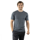 Eoior Merino Wool T Shirt Men's 17.5micro Base Layer Tee Men 180GSM Wicking Breathable Quick Dry Anti-Odor USA Size