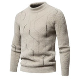 Eoior Men's Autumn and Winter New Imitation Mink Sweater  Matching Fashion Knit Sweater Man Clothes