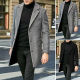 Eoior Winter Coats Man New Men's Clothing British Men Business Casual Woolen Coat Spring Jacket Men