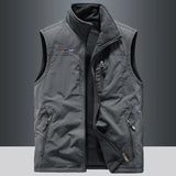 Eoior Men's Winter Vest Coat Mens Casual Thicken Polar Fleece Double-sided Dressing Warm Vest Outdoor Camping Hiking Fishing Waistcoat