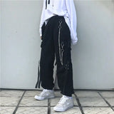 Men's Sets Cargo Pants Men's Shirt Kit Long Sleeve Shirts Korean Streetwear Hip Hop Harajuku Spring