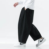 Eoior Wide Leg Pants Men  Spring Autumn Men Trousers Loose Casual Baggy Jogging Sweatpants Male Vintage Cargo Pants Oversized 5XL