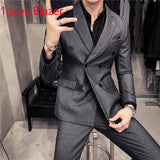 25 Colors Blazer S-7XL New Wedding Dress Formal Business Slim Mens Suit Jacket Plaid Striped Solid Color Blazer 1 Pcs