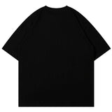 Men Oversized T Shirt Star Splicing Harajuku Streetwear Tshirts Man Fashion Casual Loose Cotton Hip Hop Y2K T-shirt Tops