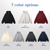 Vintage Solid Hooded Pullover Hoodie Oversize Men Baggy Casual Hoodies Sweatshirt Women