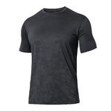 Eoior Outdoor Running Short-sleeved T-shirt Men's Summer Loose Training Breathable Quick-drying Clothes