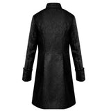 Eoior Men Steampunk Medieval Jacket Gothic Renaissance Cosplay Tailcoat Costume Victorian Black Button Up Long Coats Halloween Tuxedo