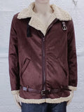 Fur Integrated Men's Jacket Coat with Thickened New Winter Fashion and Casual Faux Leather Fleece Men's Jacket Clothing