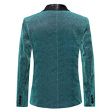 Eoior  Glitter Blazer Men Silk Sparkle Mens Dress Blazers Men Club Blazer Stage Blazers Mens Tuxedo Clothes Performer Suit Hombre Green