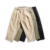 Spring Autumn Korean Fashion Streetwear Khaki Cargo Pants Men Clothing Harajuku Casual Harem Trousers Japanese Baggy Pants