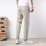 Eoior Casual Pants Trousers For Men  Spring Summer Men's Brand Clothing Fashion All-match 4 Colors Men's Slim Fit Cargo Pants Man