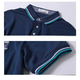 Eoior  New Arrival Fashion Men Polo Shirt Brand Polo Men Camisa Masculina Cotton Breathable Men Polo Double Side Stripe Slim Fit