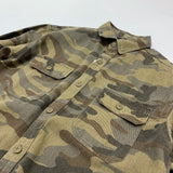 Eoior  Retro Heavyweight Camouflage Cotton Men's Shirts Washed Blouses American Amekaji Vintage Casual Cargo Workwear Clothing Tops