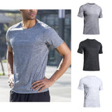 Eoior Outdoor Running Short-sleeved T-shirt Men's Summer Loose Training Breathable Quick-drying Clothes