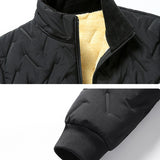 Eoior Fleece Jacket Men Winter Warm Thick Jacket Fleece Coat Plus Size 7XL Fashion Casual Stand Collar Jackets Big Size 7XL