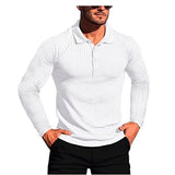 Eoior  Fashion Style Harajuku Slim Fit Tops Loose Casual All Match Undershirt Thin Solid T-shirts Button Long Sleeve Polo Shirts