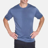 Eoior Merino Wool T Shirt Men's 17.5micro Base Layer Tee Men 180GSM Wicking Breathable Quick Dry Anti-Odor USA Size