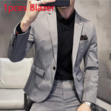 25 Colors Blazer S-7XL New Wedding Dress Formal Business Slim Mens Suit Jacket Plaid Striped Solid Color Blazer 1 Pcs