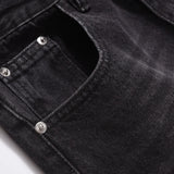 Black Jeans Men Loose Streetwear Y2k Pantalones Fashion Casual Solid Baggy Straight-leg Summer Trousers High Street Denim Pants