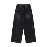 High Street Washed Ropa Hombre Vintage Baggy Jeans for Men Straight Y2k Casual Denim Trousers Pantalones Oversized Cargo Pants