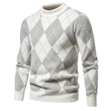 Eoior  High Quality Trend Men's  New Imitation Mink Sweater Soft and Comfortable Warm Knit Sweater  Pullover TOPS