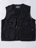 Eoior Work clothes with multiple pockets, mesh photography director, journalist, media vest for men and women