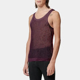 Men's Sexy See-through Mesh Vest Top T-shirt Casual Mesh Transparent Sleeveless Top Vest Beach Muscle Men Super Cool Clothing