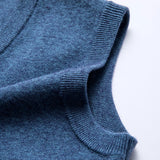 Eoior 9 Colors Men Thick Wool Knit Vest Classic Style Business Fashion Solid Color Sleeveless Formal Vest Male Pullover Brand Clothing